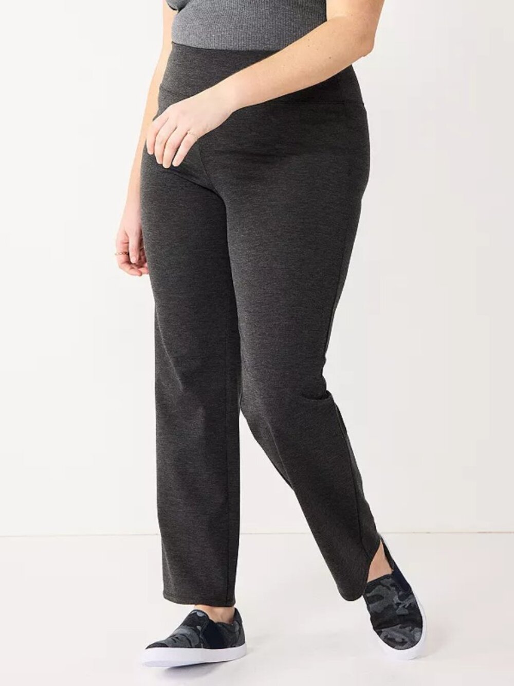 Women's Nine West Plus Size Midrise Stretch Knit Ponte Pants - 3X Short - NWT